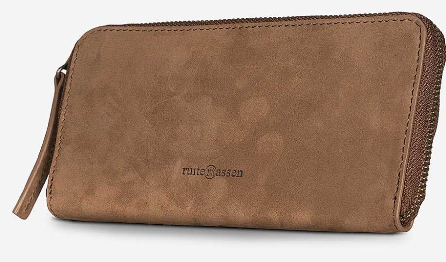 Accessoires RUITERTASSEN Portefeuilles | Grote Suede Portemonnee